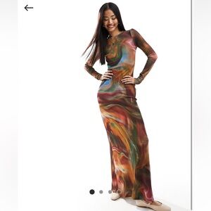 ASOS marble print maxi
